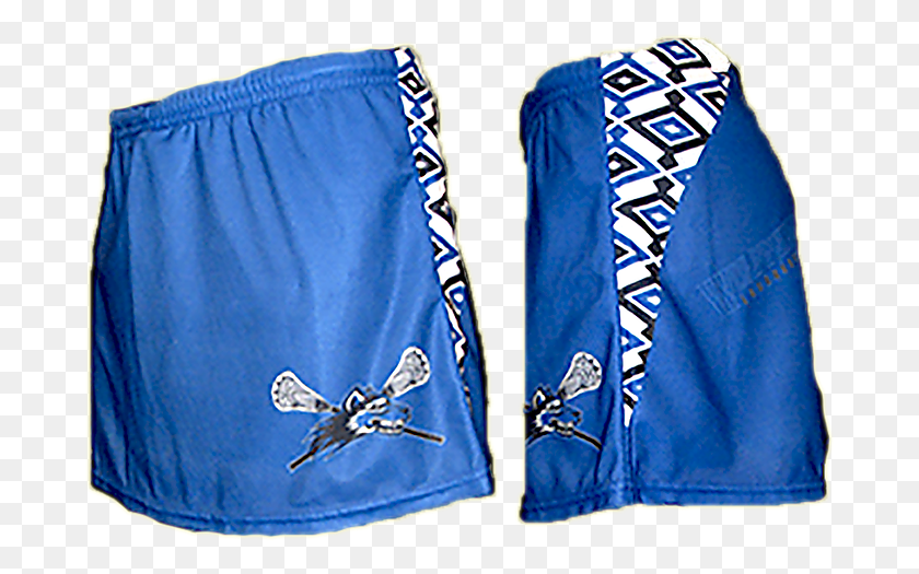 687x465 Womens Lacrosse Sublimated Skorts Blue White Lines, Clothing, Apparel, Shorts HD PNG Download
