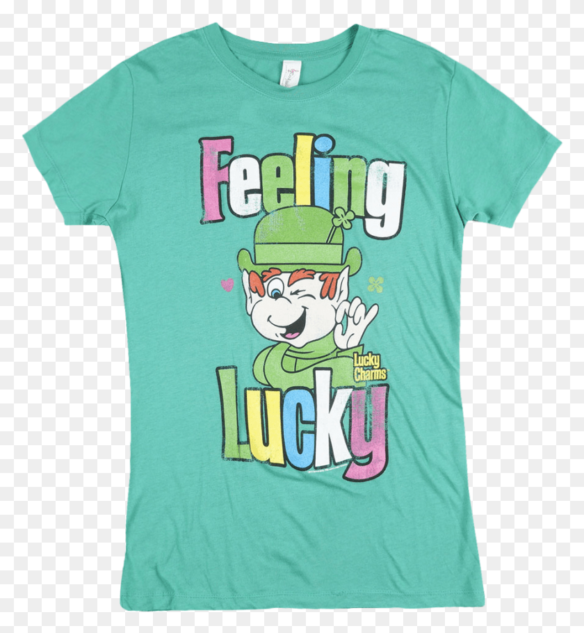 883x963 Womens Lucky Charms Tee, Clothing, Apparel, T-shirt HD PNG Download