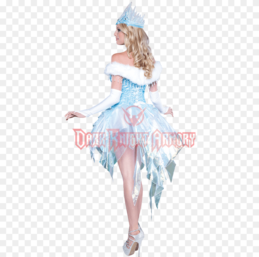 Womens Snow Queen Costume, Person, Clothing, Dancing, Leisure Activities Sticker PNG