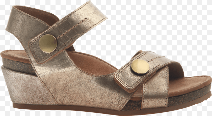 1621x888 Womens Wedge Sandal Sandey In Gold Side Viewclass Sandal, Clothing, Footwear, Shoe Clipart PNG