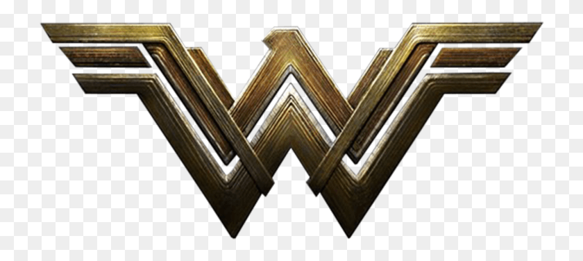 730x316 Wonder Woman Batman Logo Superhero Dc Comics Wonder Woman 2017 Logo, Wood, Triangle, Alphabet HD PNG Download