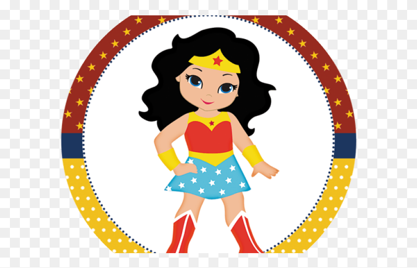 598x481 Wonder Woman Clipart Inspired Dibujo De La Mujer Maravilla, Costume, Person, Human Hd Png