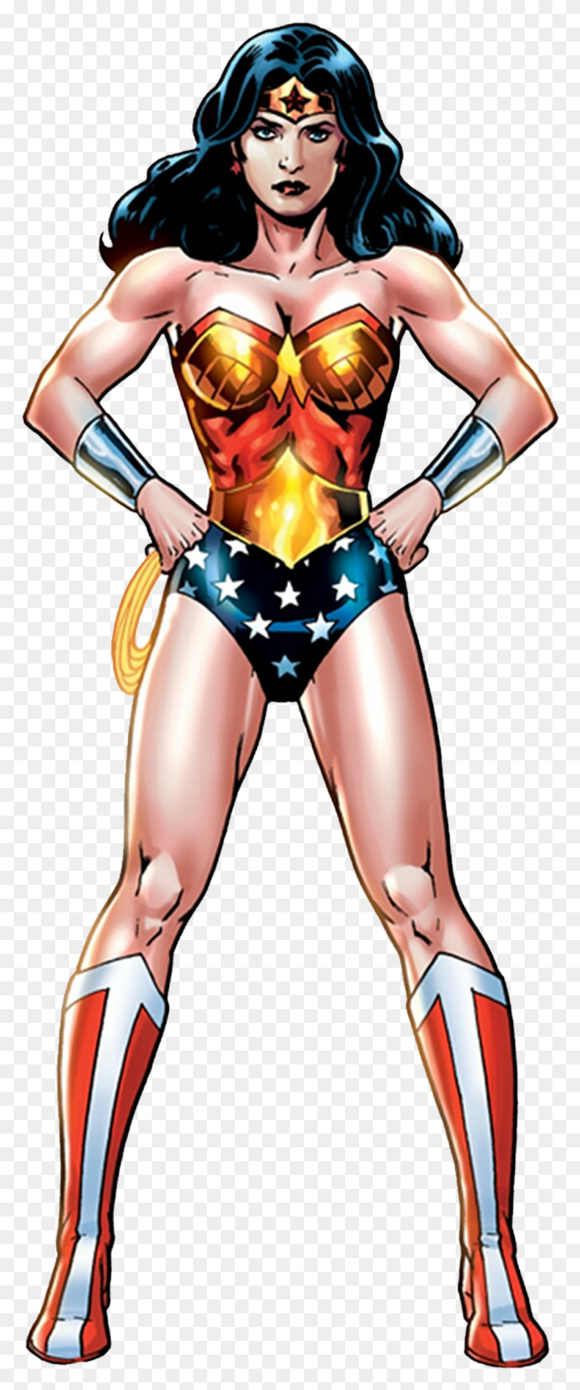 976x2442 Wonder Woman Comics Png / Disfraz, Persona Hd Png