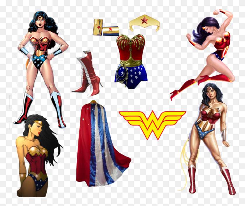 955x792 Wonder Woman Costume Wonder Woman Outfit, Person, Human, Clothing HD PNG Download