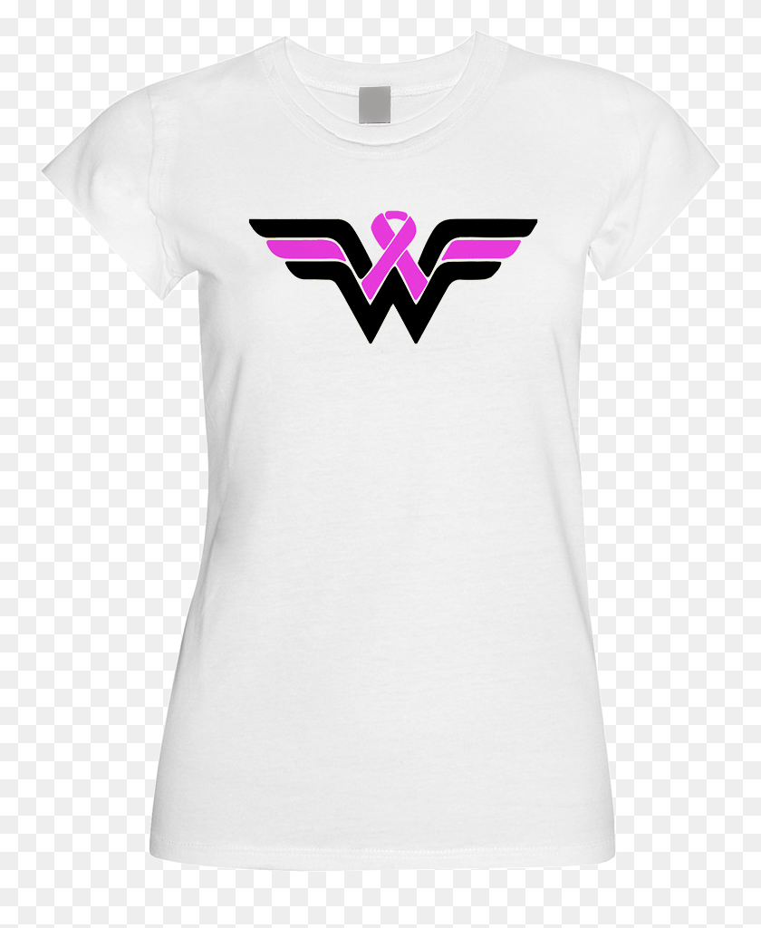 756x964 Wonder Woman Pink Ribbon, Clothing, Apparel, T-shirt HD PNG Download