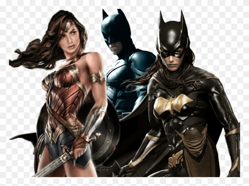 792x576 Wonderwoman Batman Batgirl Woman Version Of Batman, Person, Human, Costume HD PNG Download