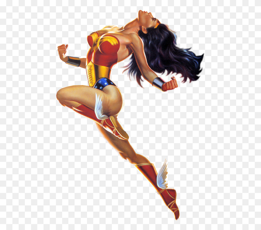 481x679 Wonderwoman Boris Vallejo Wonder Woman, Person, Human, Acrobatic HD PNG Download
