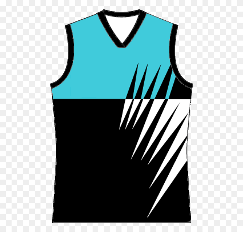 496x741 Wonthaggi Power Jumper Port Adelaide Old Jersey, Clothing, Apparel, Cutlery HD PNG Download
