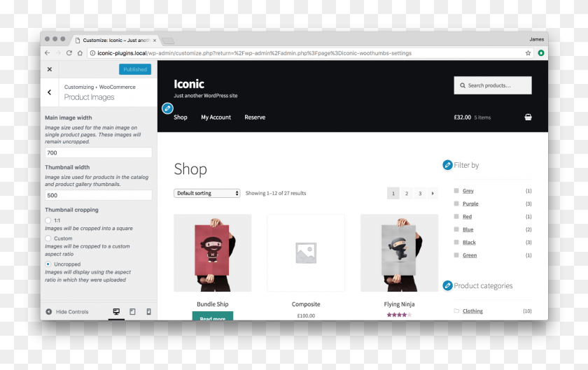 1533x922 Descargar Png Woocommerce Product Image Size Settings Woocommerce 3.5 6 Producto, Archivo, Texto, Página Web Hd Png