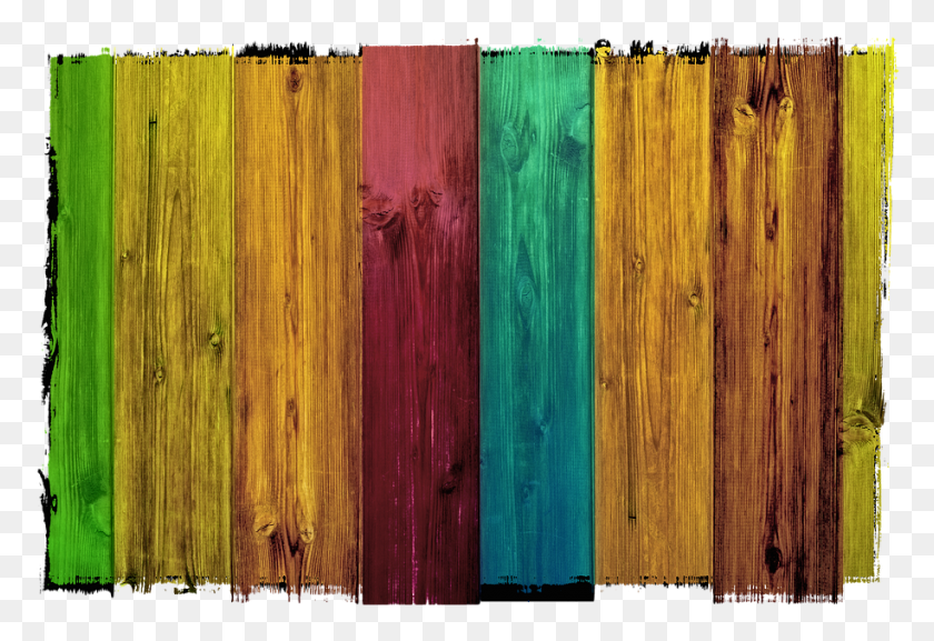 915x607 Wood Boards Colorful Grain Side By Side Series Placas De Madeira Colorida, Hardwood, Stained Wood, Plywood HD PNG Download
