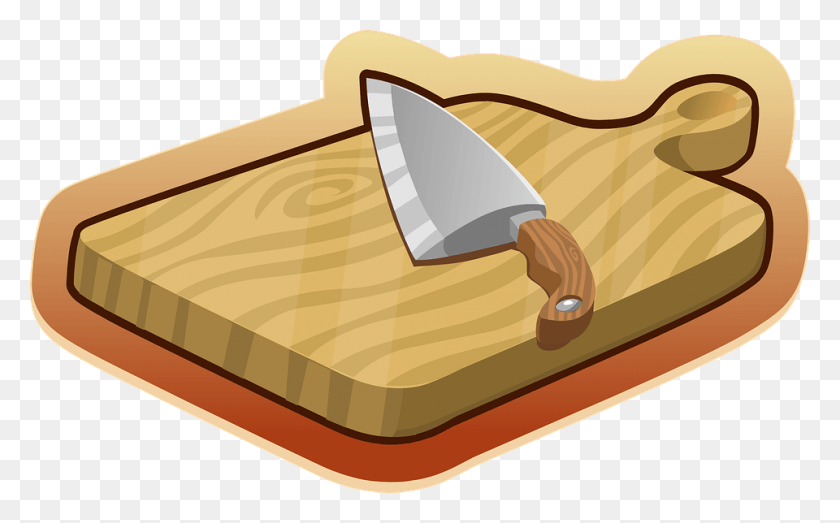 960x570 Wood Bridge Cliparts 15 Cartoon Knife And Chopping Board, Brie, Food HD PNG Download