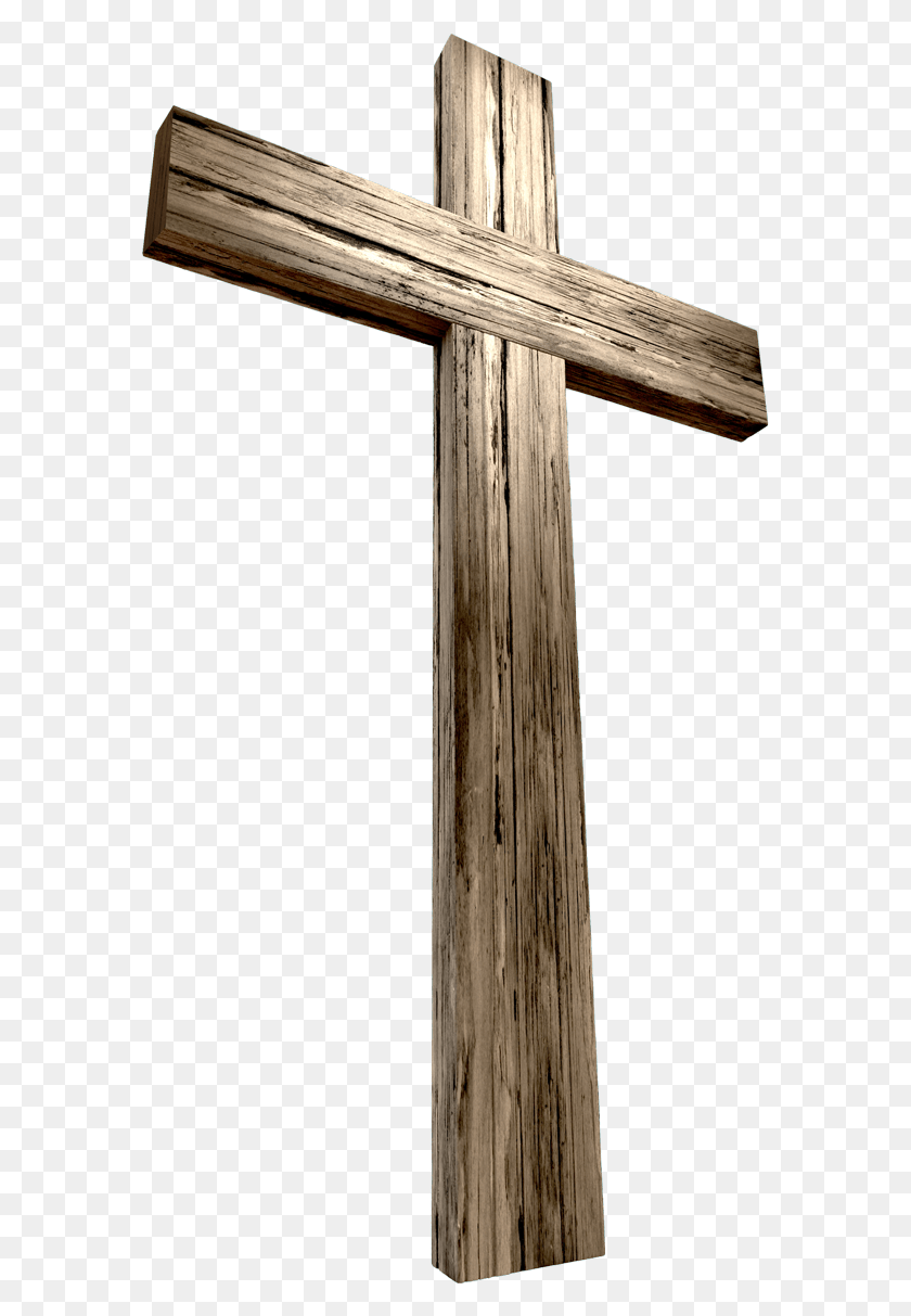 579x1153 Деревянный Крест, Символ, Растение, Дерево Hd Png Скачать