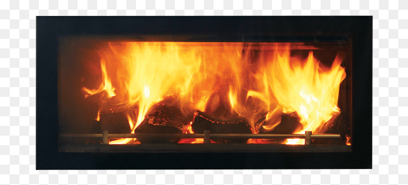 696x322 Wood Fire Firebed Built In Wood Fireplace Nz, Indoors, Hearth, Bonfire HD PNG Download