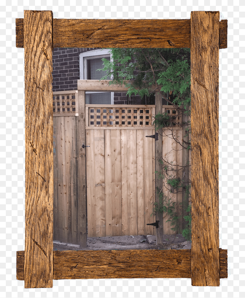 742x961 Wood Frame With Gate Gate, Door, Plant, Tree HD PNG Download