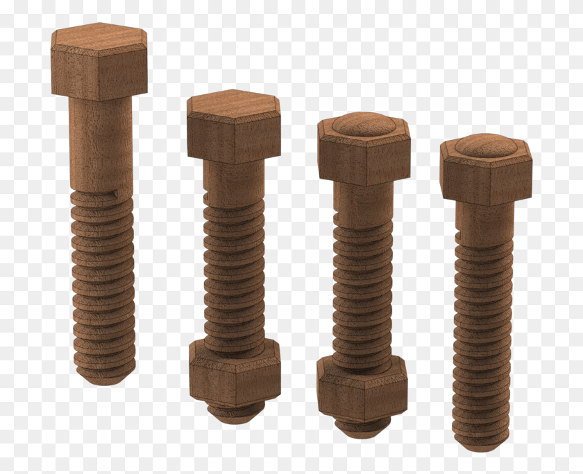 697x624 Wood Nuts And Bolts Dumbbell, Machine, Screw, Pillar HD PNG Download