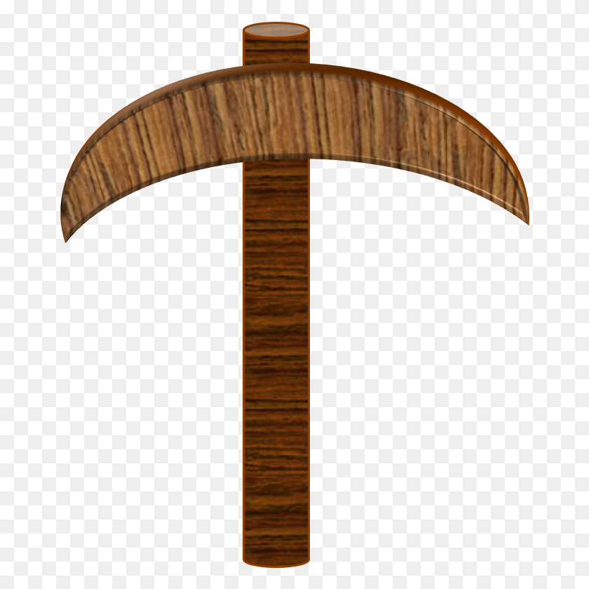 670x779 Wood Pickaxe Minecraft Wood Pickaxe, Lamp, Tool, Cross HD PNG Download