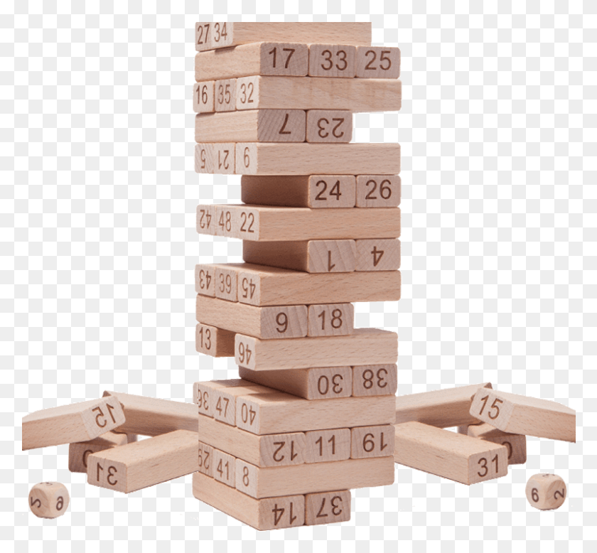 801x738 Wood Play Family Jenga Digital Stack High Rise Cascading Plywood, Brick, Tabletop, Furniture HD PNG Download