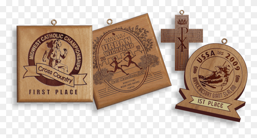 971x489 Wood Race Medals, Book, Cross, Symbol HD PNG Download