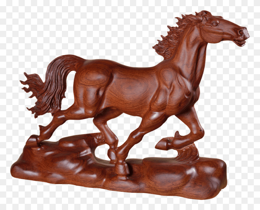 838x667 Wood Sculpture Handicraft Wood, Figurine, Horse, Mammal HD PNG Download