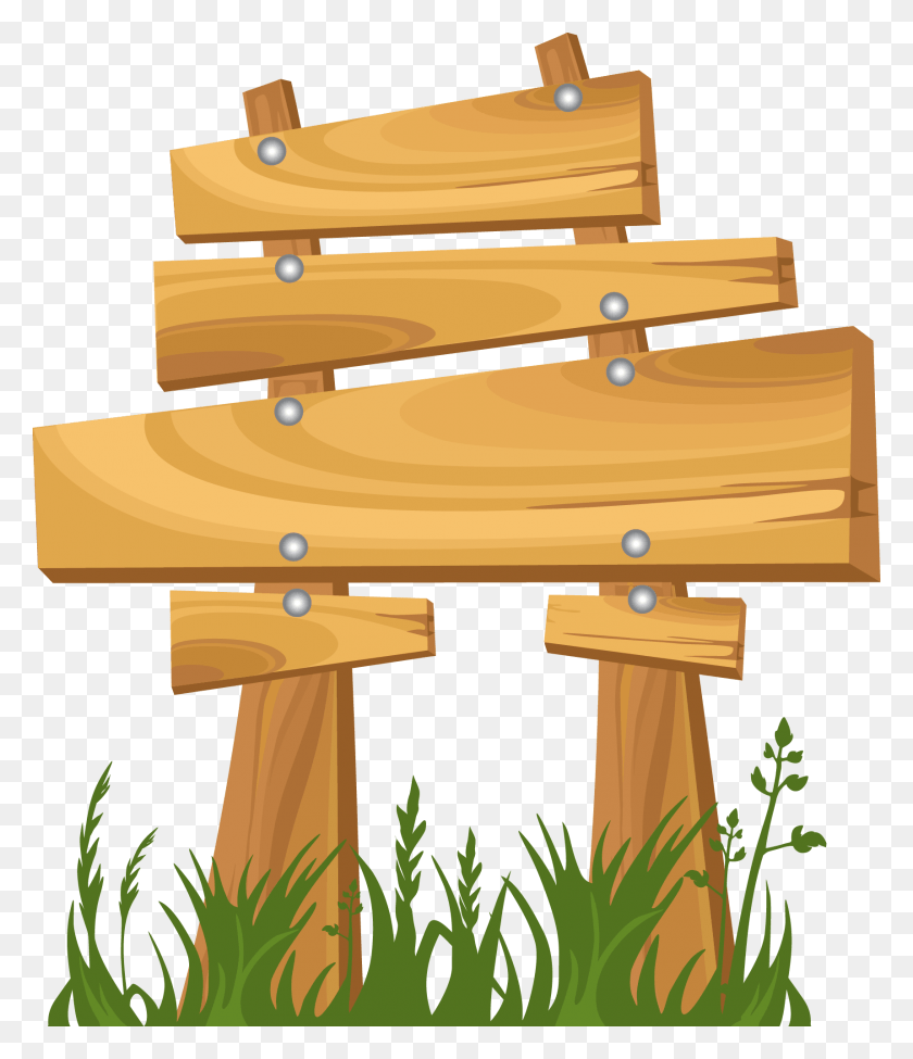 1717x2015 Wood Sign Clip Art Wooden Signs Vector, Wood, Plywood, Lumber HD PNG Download