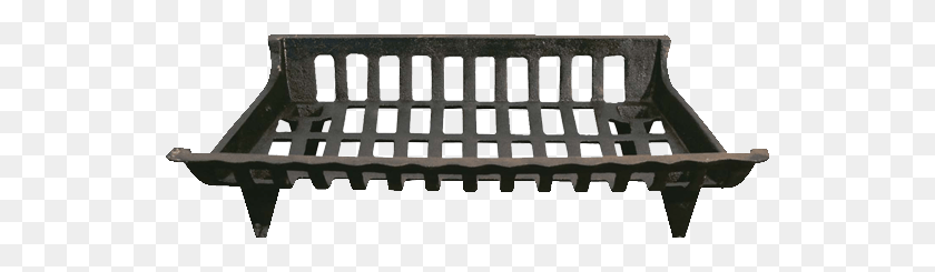 543x185 Wood Stove Cast Iron Grates Fireplace, Drain HD PNG Download