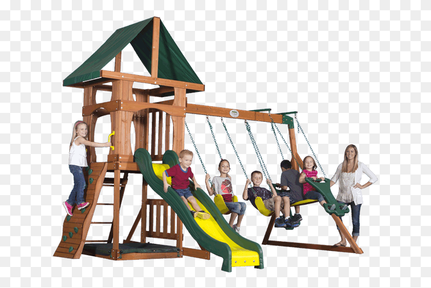 635x501 Wood Swing Baby Sets Playground Slide, Person, Human, Toy HD PNG Download