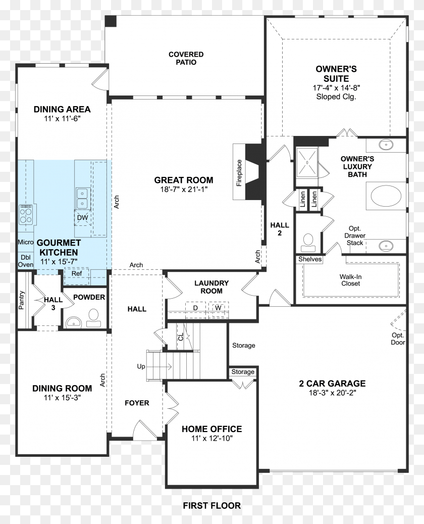 2549x3196 Woodbend Drive Homesite 23 League City Texas Floor Plan, Plot, Diagram, Floor Plan HD PNG Download