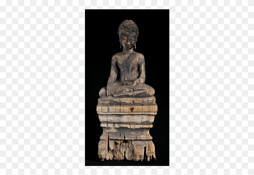 280x521 Деревянная Антикварная Галерея Будды Гаутама Будда, Поклонение, Статуя Hd Png Скачать