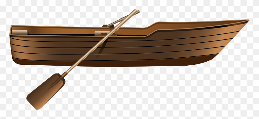 6872x2894 Wooden Boat Clip Art Boat Clipart, Oars, Vehicle, Transportation HD PNG Download