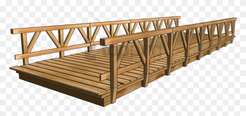 797x344 Wooden Bridge Images Background Plywood, Wood, Building, Staircase HD PNG Download