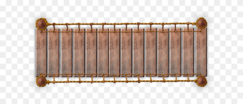 653x299 Wooden Bridge Top View, Gate, Rust, Wood HD PNG Download