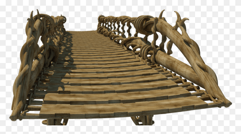 994x521 Wooden Bridge Wooden Bridge, Wood, Dinosaur, Reptile HD PNG Download