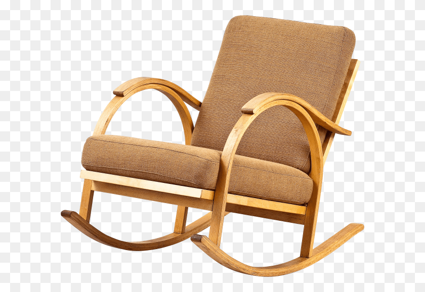 600x518 Wooden Chair Kreslo Kachalka, Furniture, Rocking Chair HD PNG Download