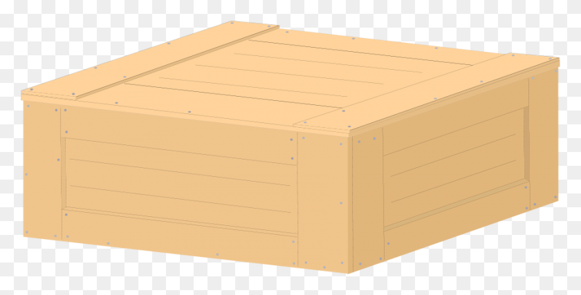 900x424 Wooden Crate Clipart Vector Clip Art Online Royalty Crate Vector, Box, Plywood, Wood HD PNG Download