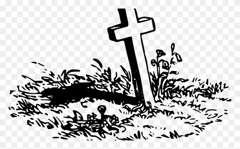 1200x715 Wooden Cross Clip Stock Black And White Huge Freebie Grave Clipart Transparent, Symbol, Tomb, Tombstone HD PNG Download
