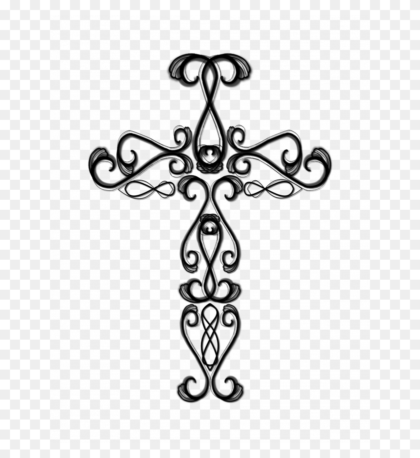 640x857 Рисунок Деревянного Креста Рисунки Христианских Крестов, Символ, Цветочный Дизайн, Узор Hd Png Скачать