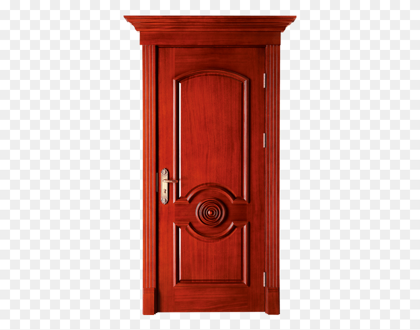 347x601 Wooden Door Home Door HD PNG Download