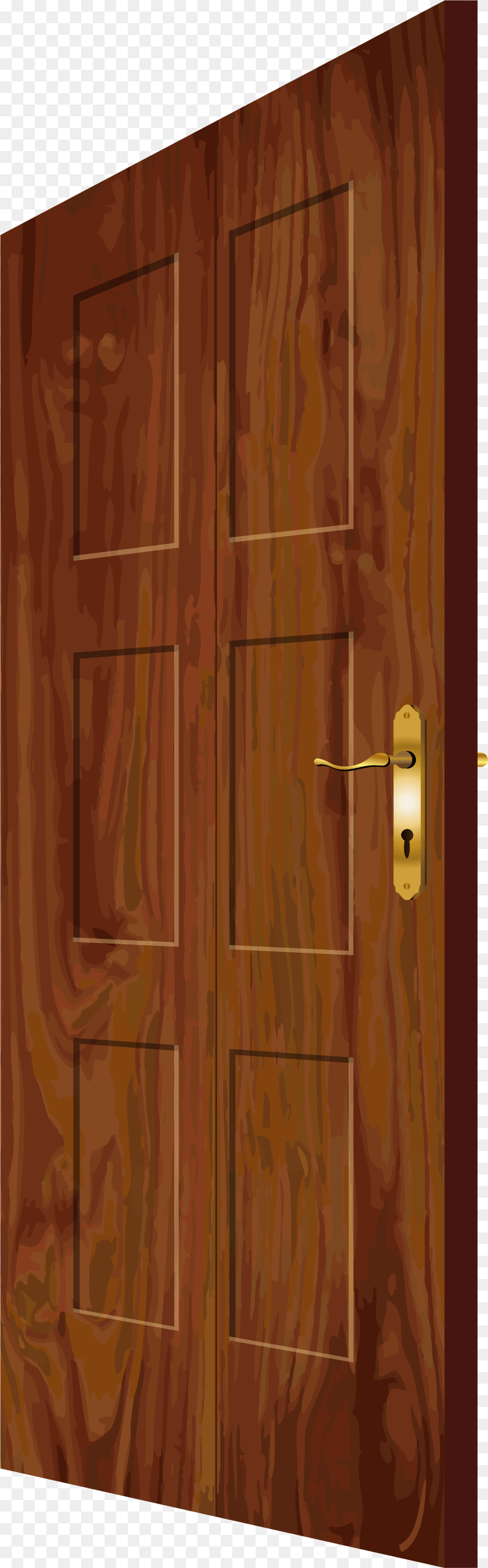 2461x7901 Wooden Doortitle Wooden Door Wooden Door Clipart, Wood, Hardwood, Stained Wood, Furniture Sticker PNG