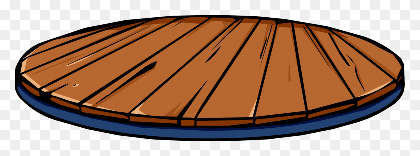 1703x554 Wooden Floor Clipart Transparent Club Penguin Stage Item, Transportation, Boat, Vehicle HD PNG Download