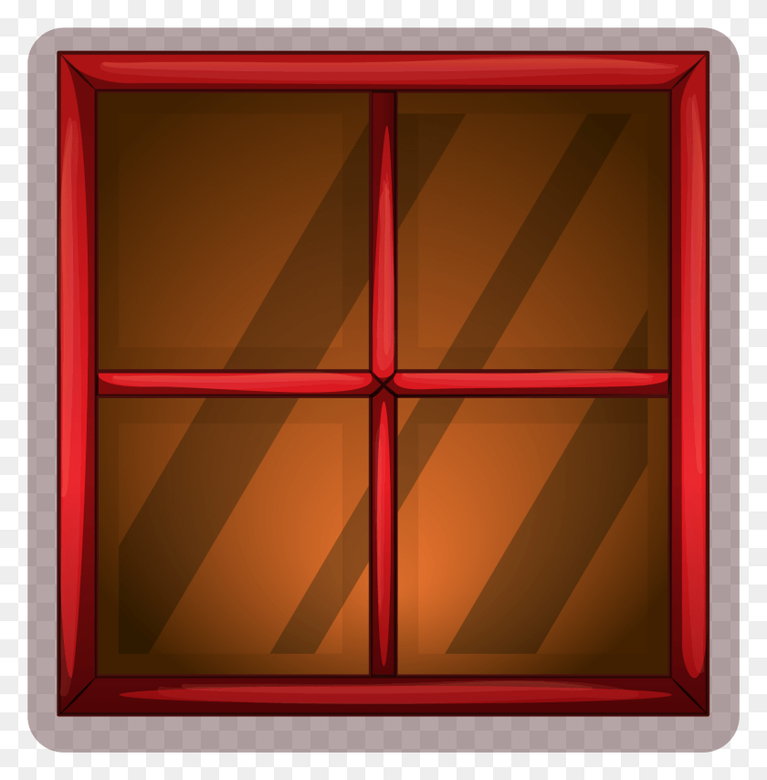 1501x1528 Wooden Frame Cartoon Window, Plant, Label, Text HD PNG Download