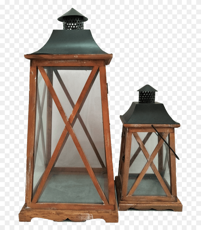 689x900 Wooden Frame Lantern Candle, Lamp, Wood, Stand HD PNG Download