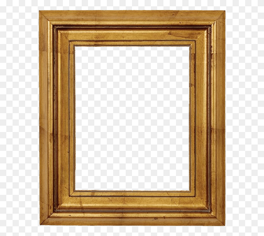 596x691 Wooden Gold Leaf Picture Frame Transparent Image Picture Frame, Door, Furniture, Cabinet HD PNG Download