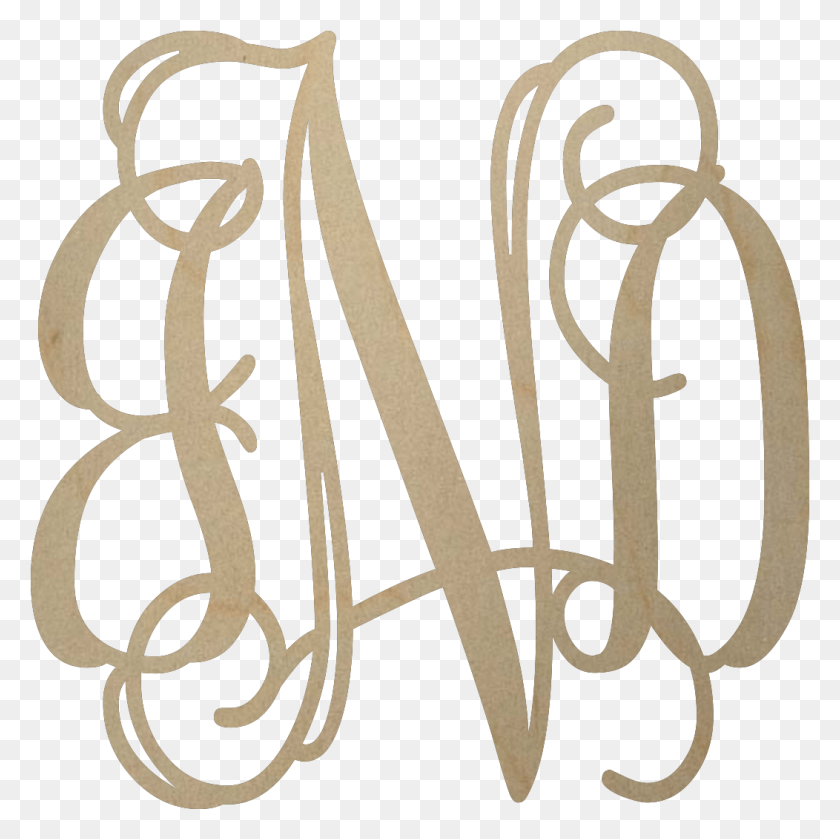 1052x1051 Wooden Monogram Calligraphy, Text, Handwriting, Rug HD PNG Download