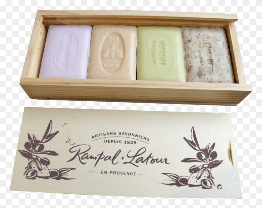 1001x782 Wooden Quill Box Of 4 Very Gentle Soaps Of 100 G Calligraphy, Soap HD PNG Download