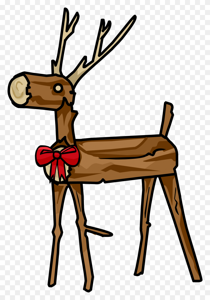 1570x2293 Wooden Reindeer Clipart Wood Reindeer, Furniture, Animal, Mammal HD PNG Download