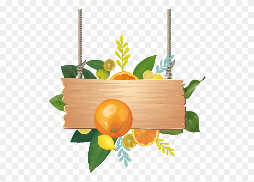 521x542 Wooden Sign Board With Letreros Tropicales, Plant, Fruit, Food HD PNG Download