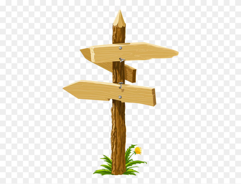 412x581 Wooden Sign On Grass 04071432f1b90612 960600 Pixels Direction Arrows, Symbol, Cross, Crucifix HD PNG Download