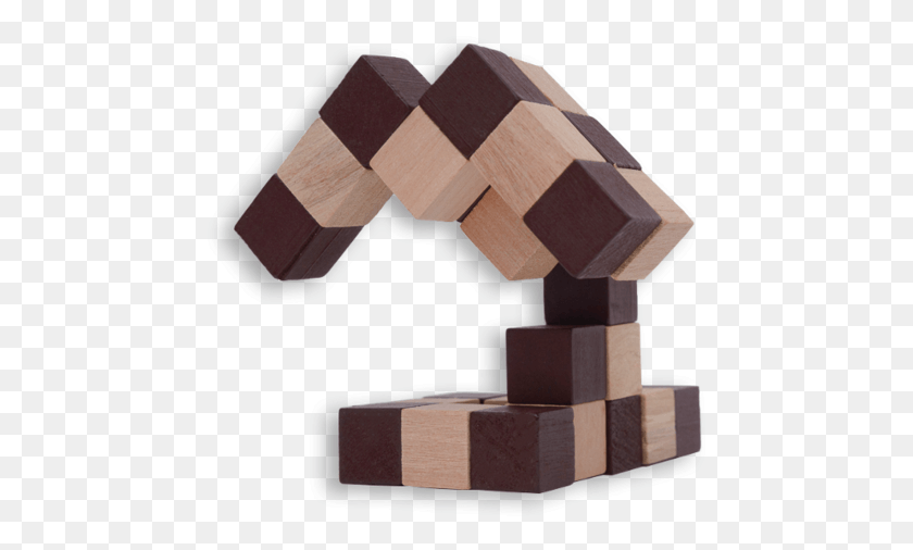 461x446 Wooden Snake Cube Puzzle Plywood, Wood, Crystal, Pottery HD PNG Download