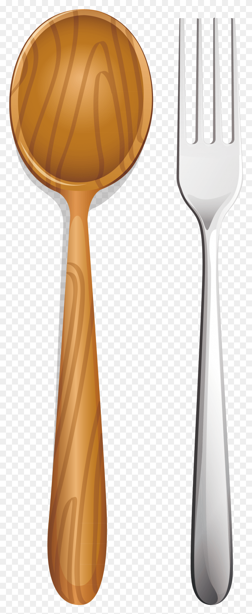 1550x3943 Wooden Spoon Ladle Clip, Cutlery, Fork, Spoon HD PNG Download