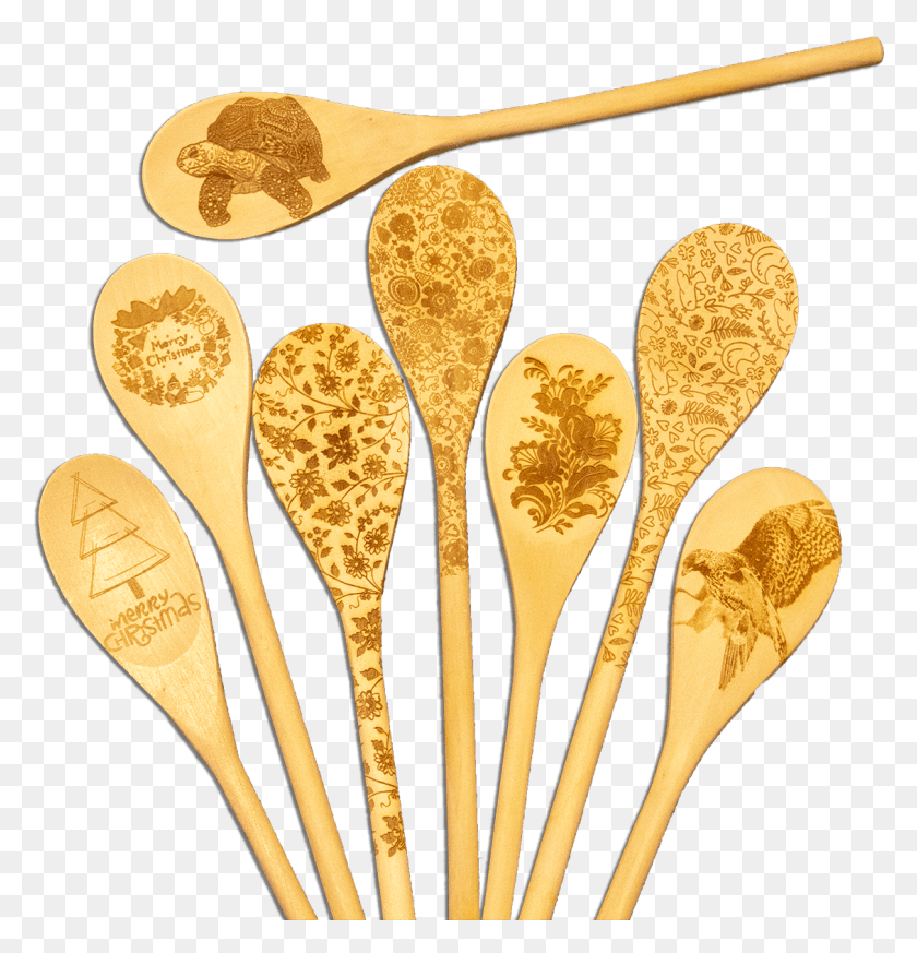 1128x1176 Wooden Spoons Wooden Spoon, Cutlery, Spoon, Gold HD PNG Download
